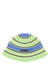 Stella Mccartney Crochet Bucket Hat In Multi