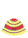 Stella Mccartney Crochet Bucket Hat In Multicolor