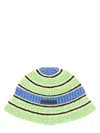 Stella Mccartney Crochet Knit Cotton Bucket Hat In Multicolour