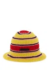 Stella Mccartney Crochet Bucket Hat In Pink (yellow)