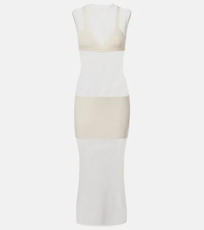 Stella Mccartney Crochet Cotton Maxi Dress In White