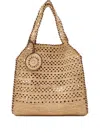 Stella Mccartney Crochet-detail Tote Bag In Neutral