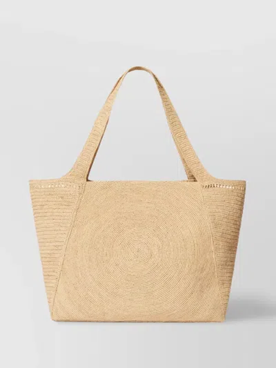 Stella Mccartney Crochet Raffia Tote Bag
