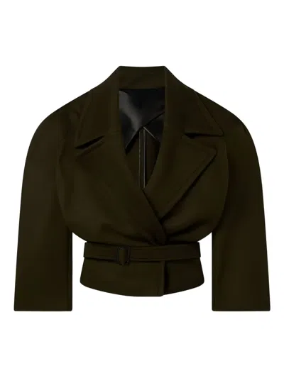 STELLA MCCARTNEY CROPPED BELTED JACKET