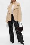 Stella Mccartney Oversized Teddy Coat In Cream