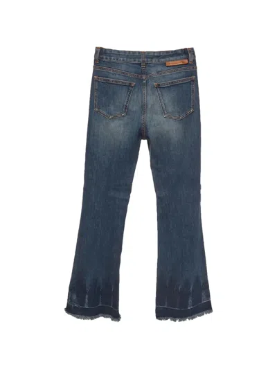 Pre-owned Stella Mccartney Cropped Flare-leg Jeans In Blue