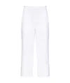 Stella Mccartney Cropped Kick-flare Trousers In White
