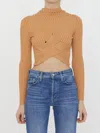 Stella Mccartney Cropped Ribbed Jumper