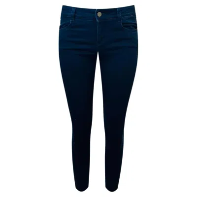 Pre-owned Stella Mccartney Cropped Skinny Cotton Jeans In Black