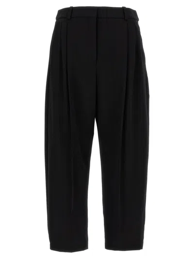 STELLA MCCARTNEY CROPPED TAILORED PANTS WITH DOUBLE FRONT PLEATS
