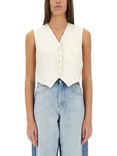 Stella Mccartney Waistcoat  Woman Color Beige In White