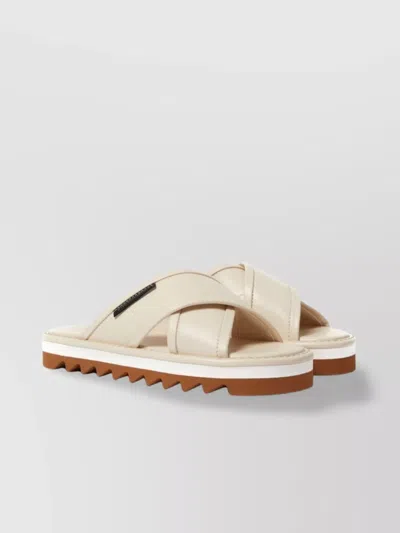 STELLA MCCARTNEY CROSS STRAP SLIDE SANDALS APPLICATION