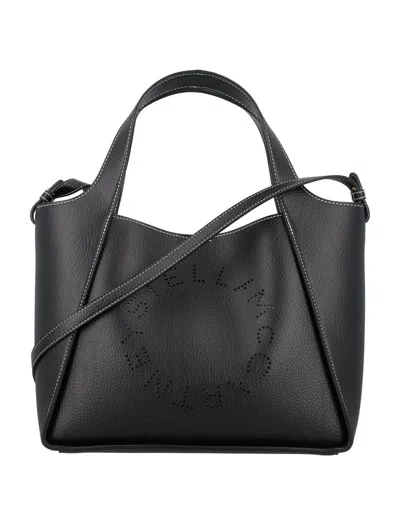 Stella Mccartney Crossbody Bag Embossed Grainy Mat In Black
