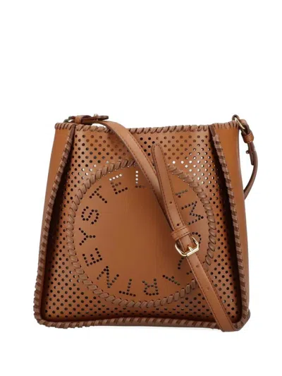 Stella Mccartney Crossbody Bag Perforated Eco Alter Mat In Brown