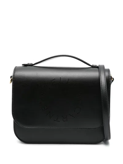 Stella Mccartney Crossbody Bag With Perforated Logo In Black