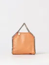 Stella Mccartney Small Falabella Whipstitch-chain Tote Bag In Orange