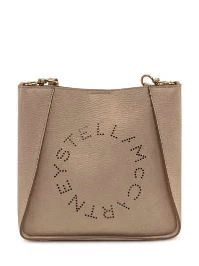 Stella Mccartney Crossbody Logo In Sand