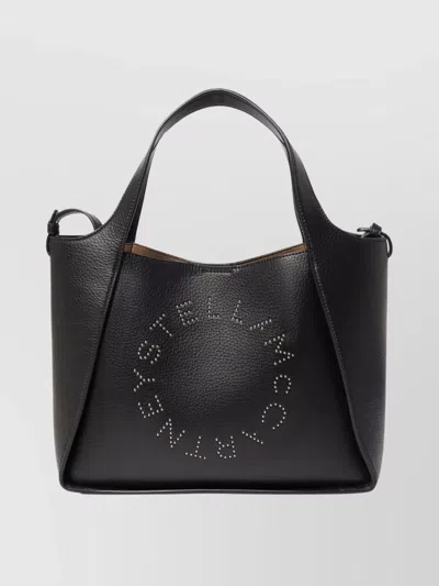 Stella Mccartney Crossbody Tote Bag Shoulder Strap Top Handles In Black