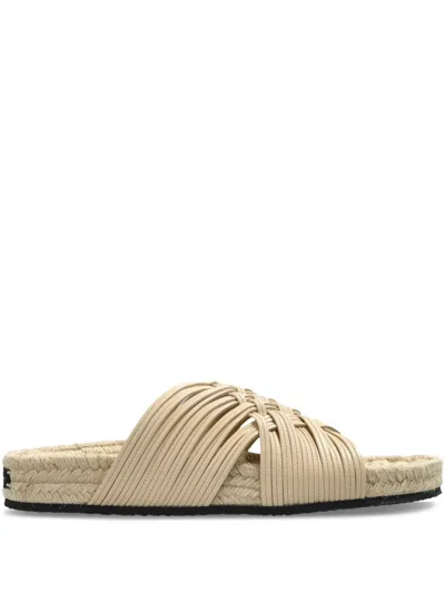 Stella Mccartney Woman Espadrilles Beige Size 8 Synthetic Material In Multi