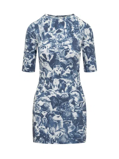 Stella Mccartney Crowd Mini Dress In Multi