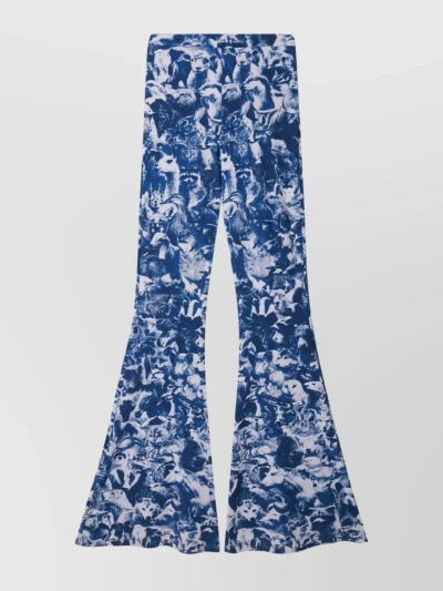 Stella Mccartney Crowded Animal Forest Print Pants In Blue