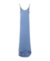 Stella Mccartney Crystal Chain Straps Dress In Blue