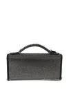 Stella Mccartney Crystal-embellished Chain-handle Clutch In Black