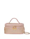 Stella Mccartney Crystal-embellished Crossbody Bag In Pink