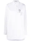 Stella Mccartney Crystal-embellished Horse Shirt In Weiss