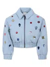 Stella Mccartney Long-sleeved Casual Jacket In Blue