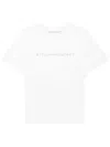 Stella Mccartney Stella Mc Cartney White Crew Neck T Shirt With Logo In Multicolor