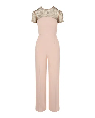 STELLA MCCARTNEY CRYSTAL-EMBELLISHED SHORT SLEEVE JUMPSUIT