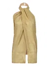 Stella Mccartney Crystal Halterneck Top Georgette