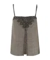 Stella Mccartney Crewneck Asymmetric-hem Knitted Jumper In Gray