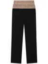 Stella Mccartney Crystal-embellished Wool Trousers In Black