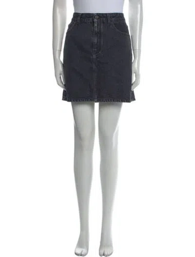 Pre-owned Stella Mccartney Crystal Embellishments Mini Skirt In Black