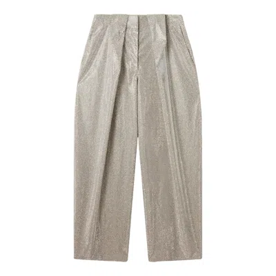 Stella Mccartney Crystal Hotfix Balloon Trouser In Gray