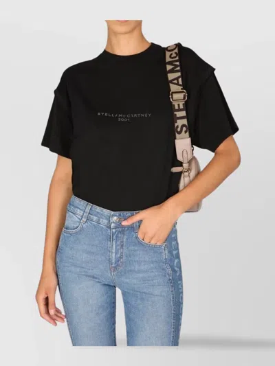 Stella Mccartney Crystal Logo T-shirt Short Sleeves