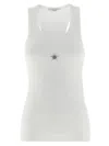 Stella Mccartney Crystal Mini Star Tops White In White