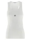 Stella Mccartney Crystal Mini Star Top In White