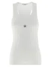 Stella Mccartney Crystal Mini Star Tops White In White