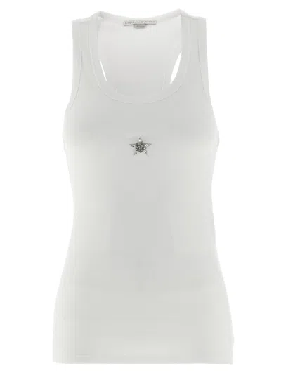 STELLA MCCARTNEY CRYSTAL MINI STAR TOPS WHITE