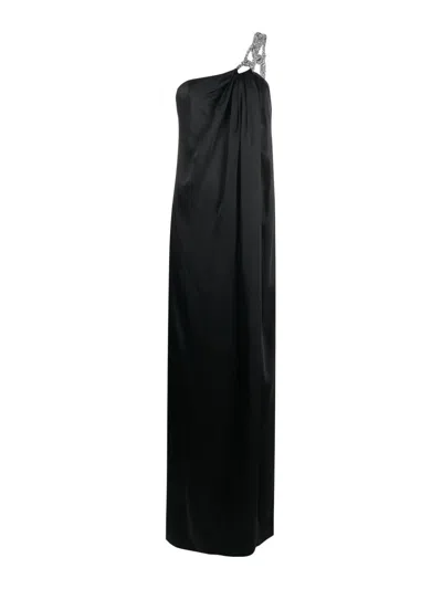 STELLA MCCARTNEY CRYSTAL ONE-SHOULDER LONG DRESS