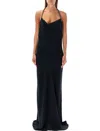 Stella Mccartney Women's Crystal Straps Long Dress In Black
