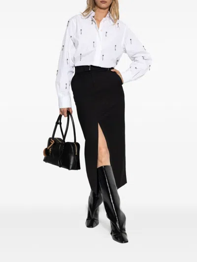 Stella Mccartney Crystal-embellished Shirt In White
