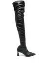 Stella Mccartney Cuissard Boots With Ripples In Black  