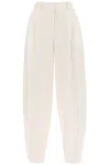 Stella Mccartney Cream Wool Baggy Trousers For Women In White