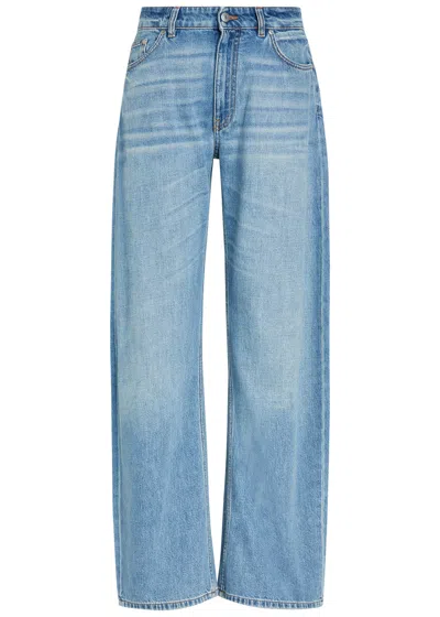 Stella Mccartney Curved-leg Jeans In Blue