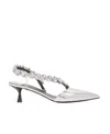 Stella Mccartney Iconic Crystal 50mm Pumps In White