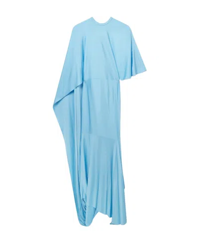 Stella Mccartney Cut-out Asymmetric Dress In Blue